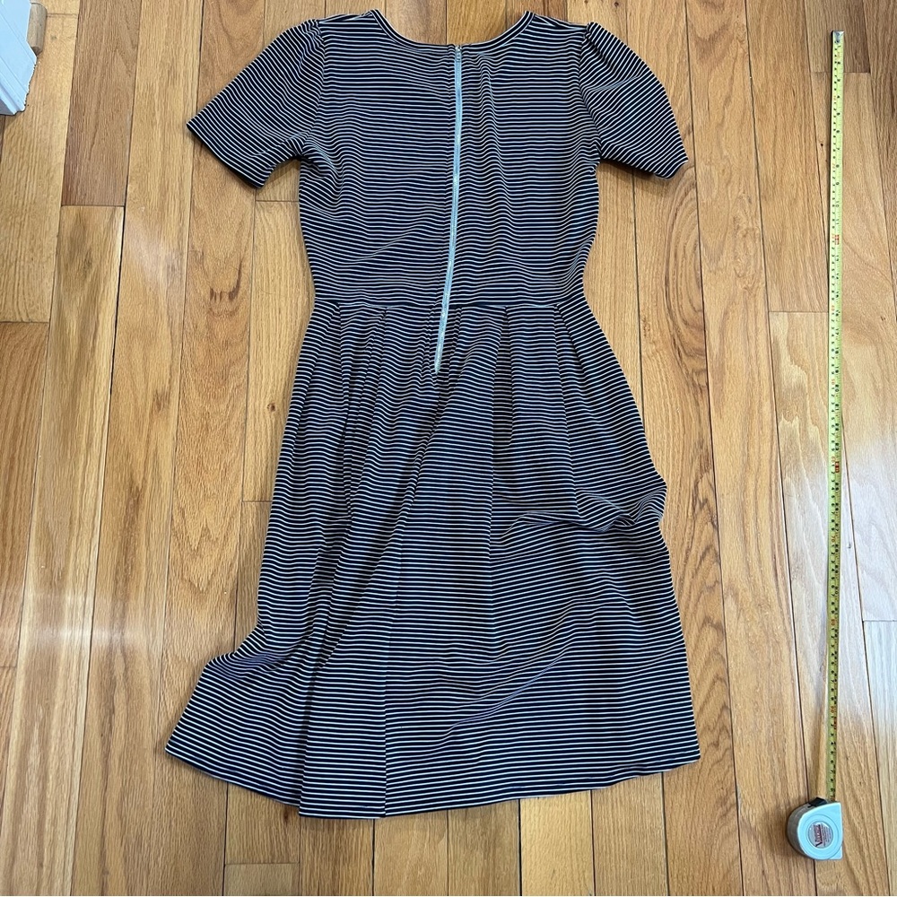 Black and white stripe LulaRoe Amelia dress - Picture 3 of 4